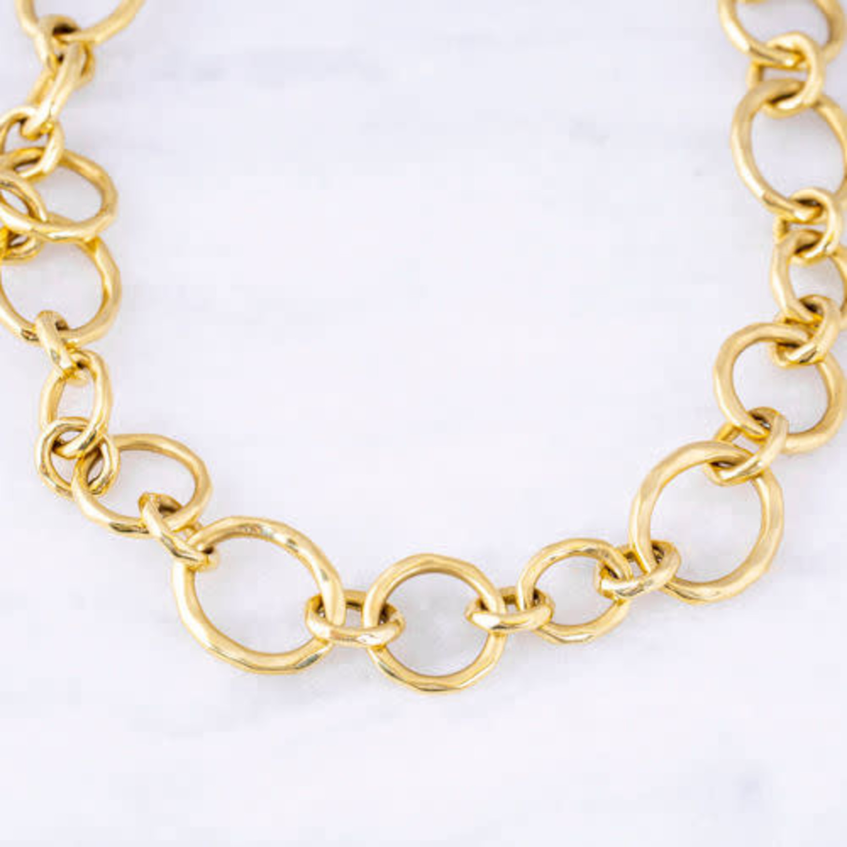 18K Yellow Gold Chainlink 17.5" Necklace