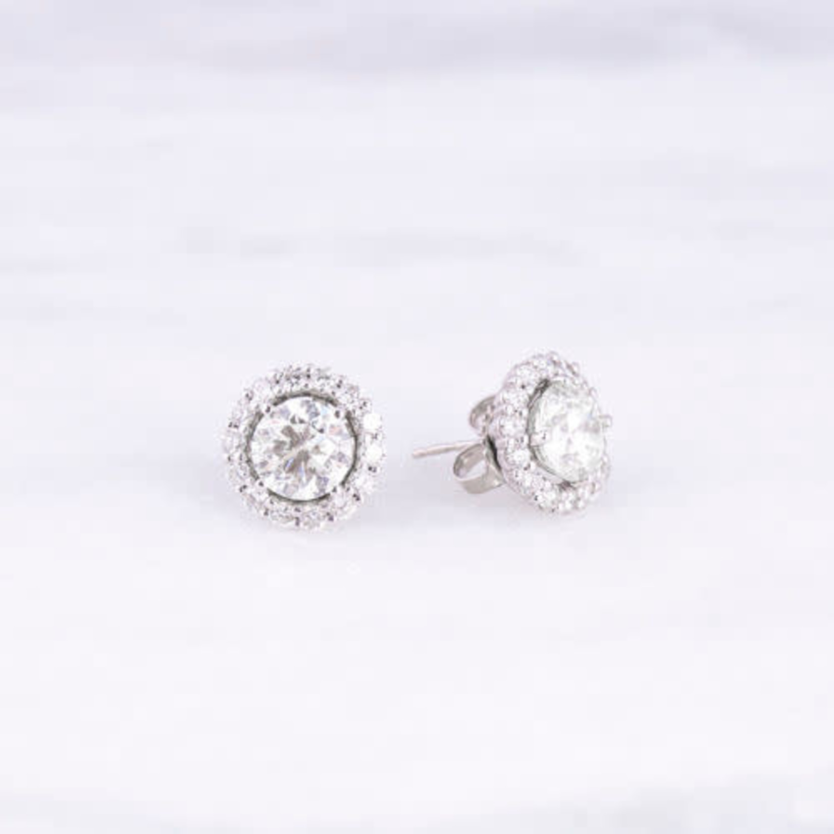 14KW Gold Diamond Earring Jackets 0.98ctw - Center Stone Not Included