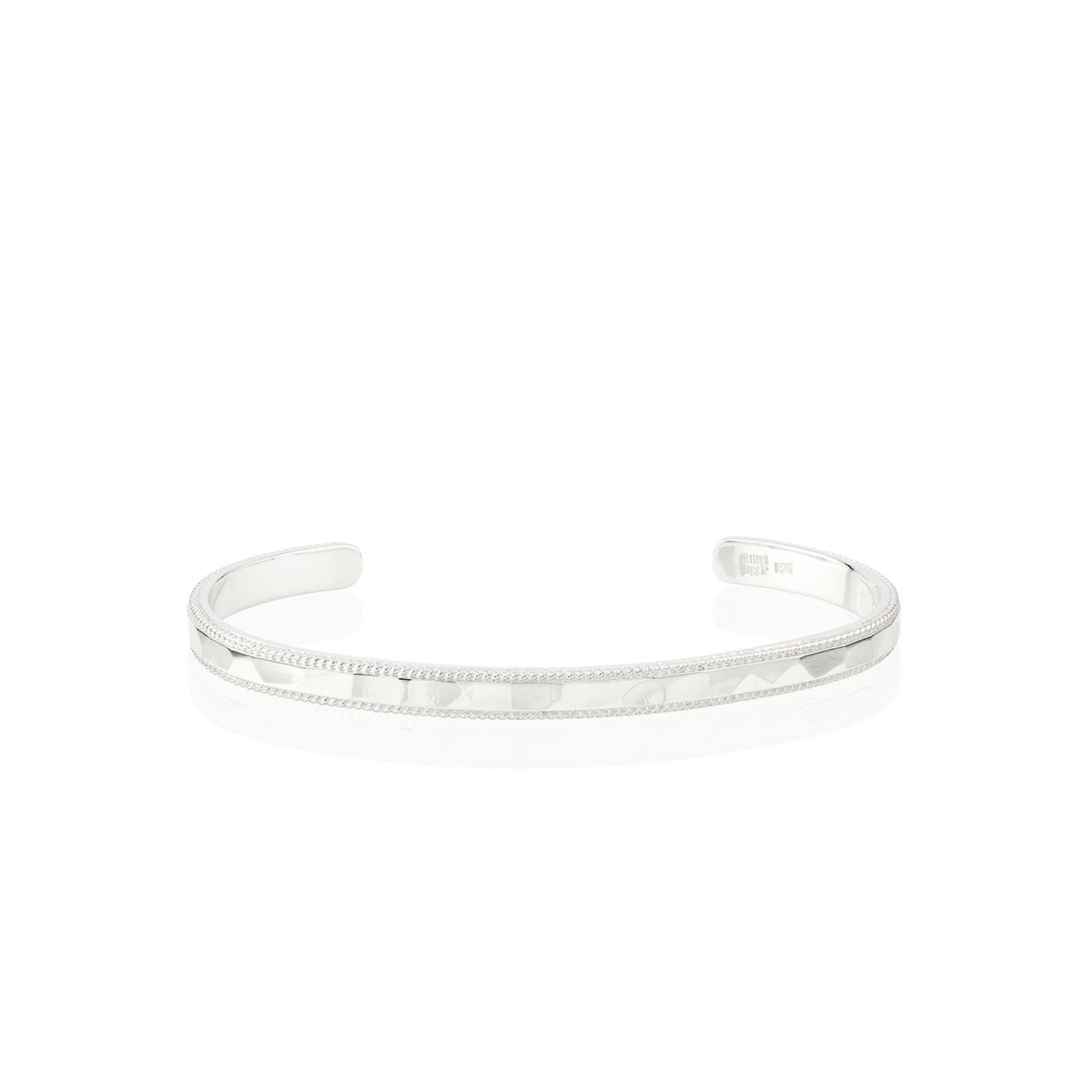 Sterling Silver Hammered Stacking Cuff
