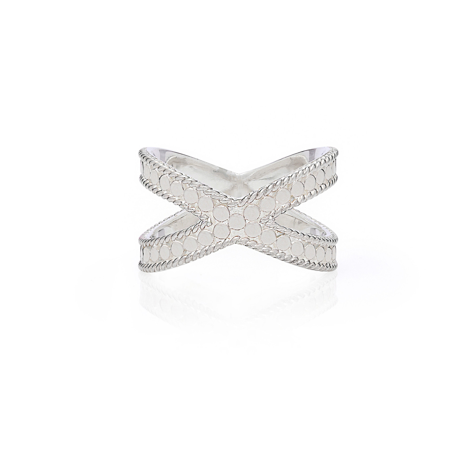 Sterling Silver Classic Criss Cross Band