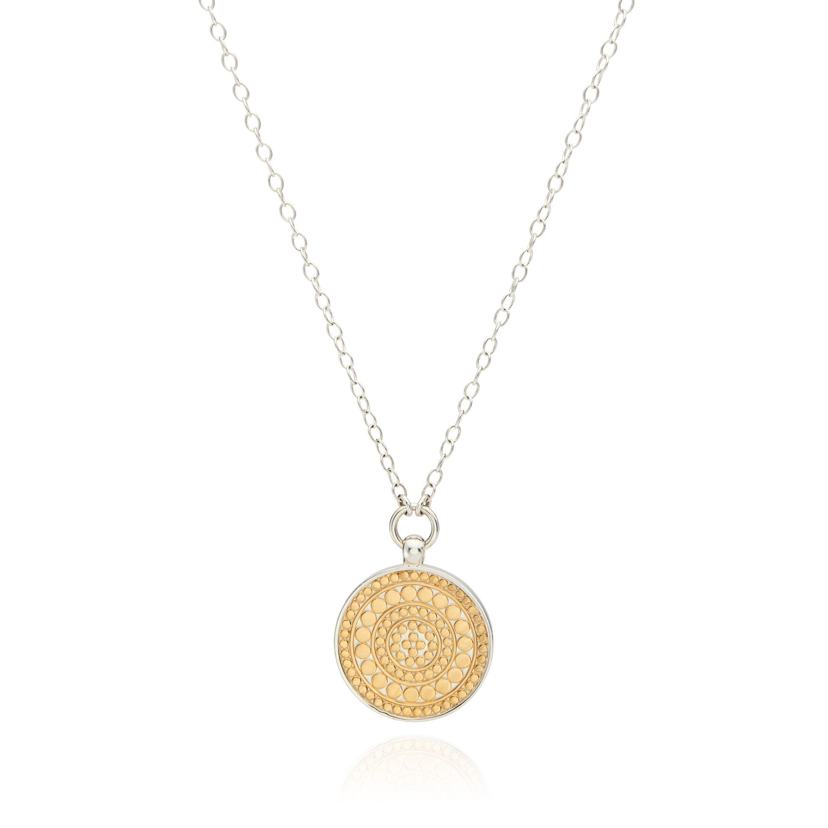 Sterling Silver and 18K Yellow Gold Necklace