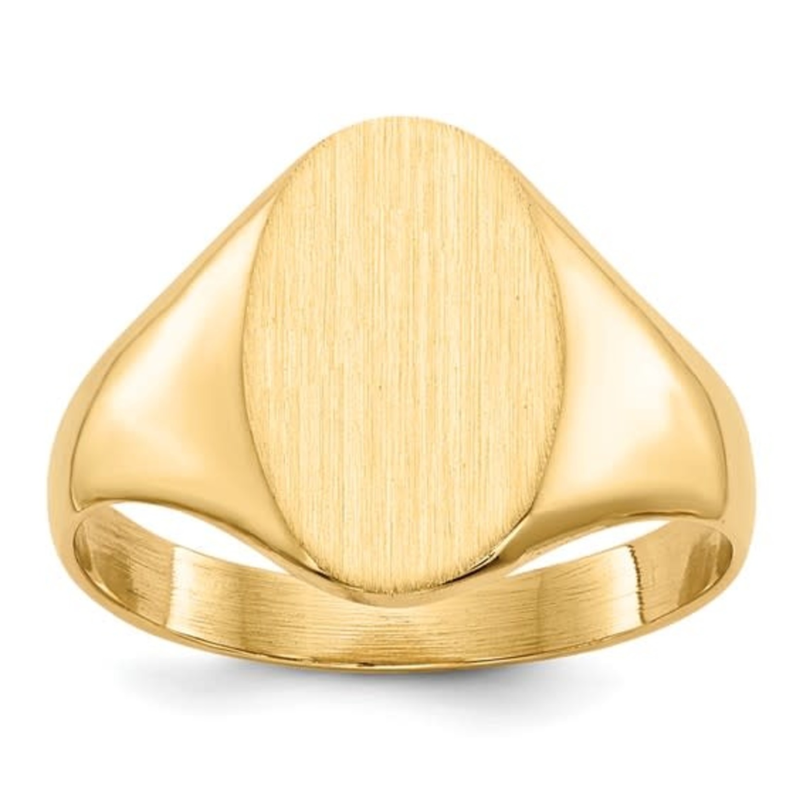 14KY Gold Ladies Oval Signet Ring