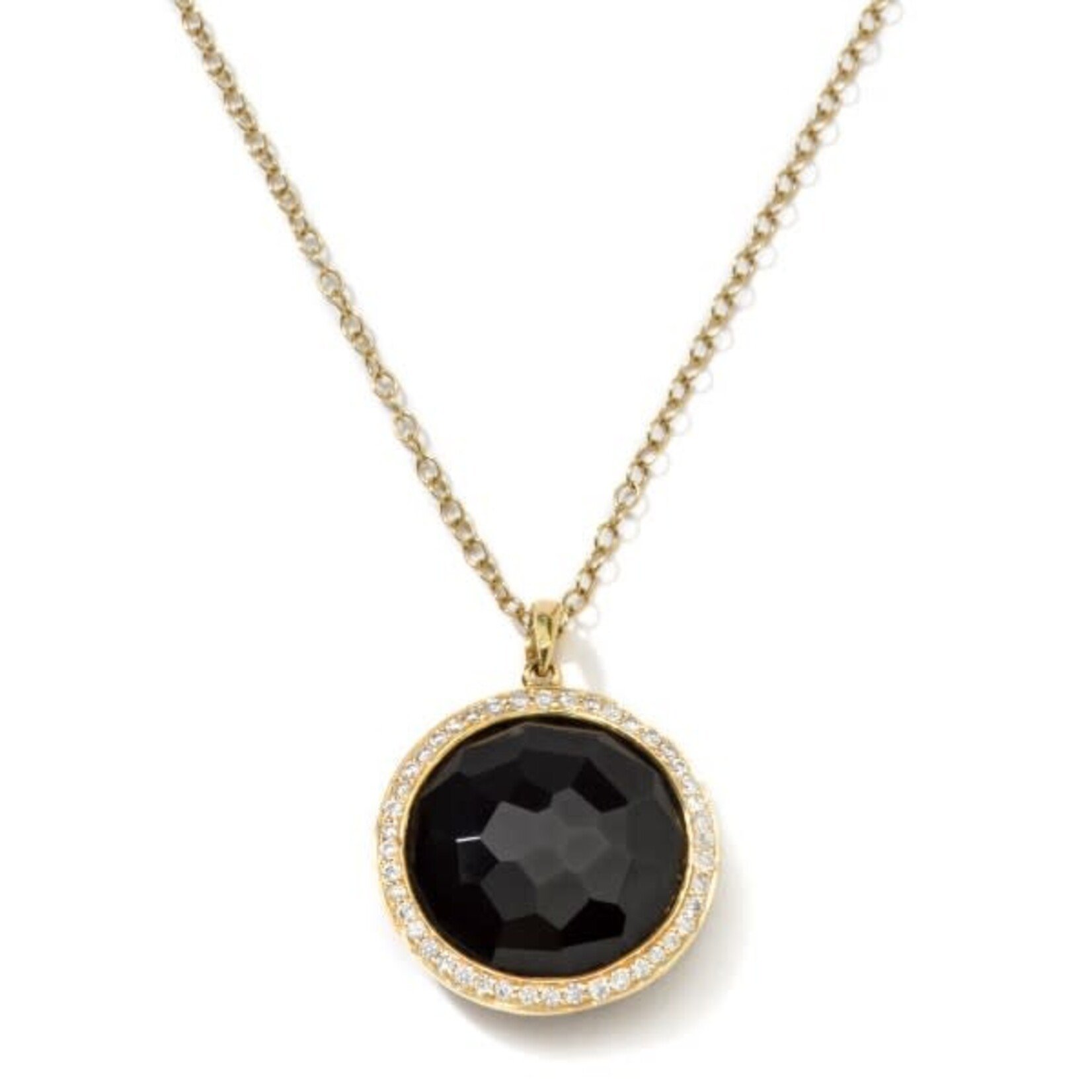 18K Yellow Gold IPPOLITA Black Onyx & Diamond Pendant