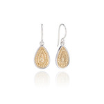 Sterling Silver & 18K Yellow Gold Classic Teardrop Earrings