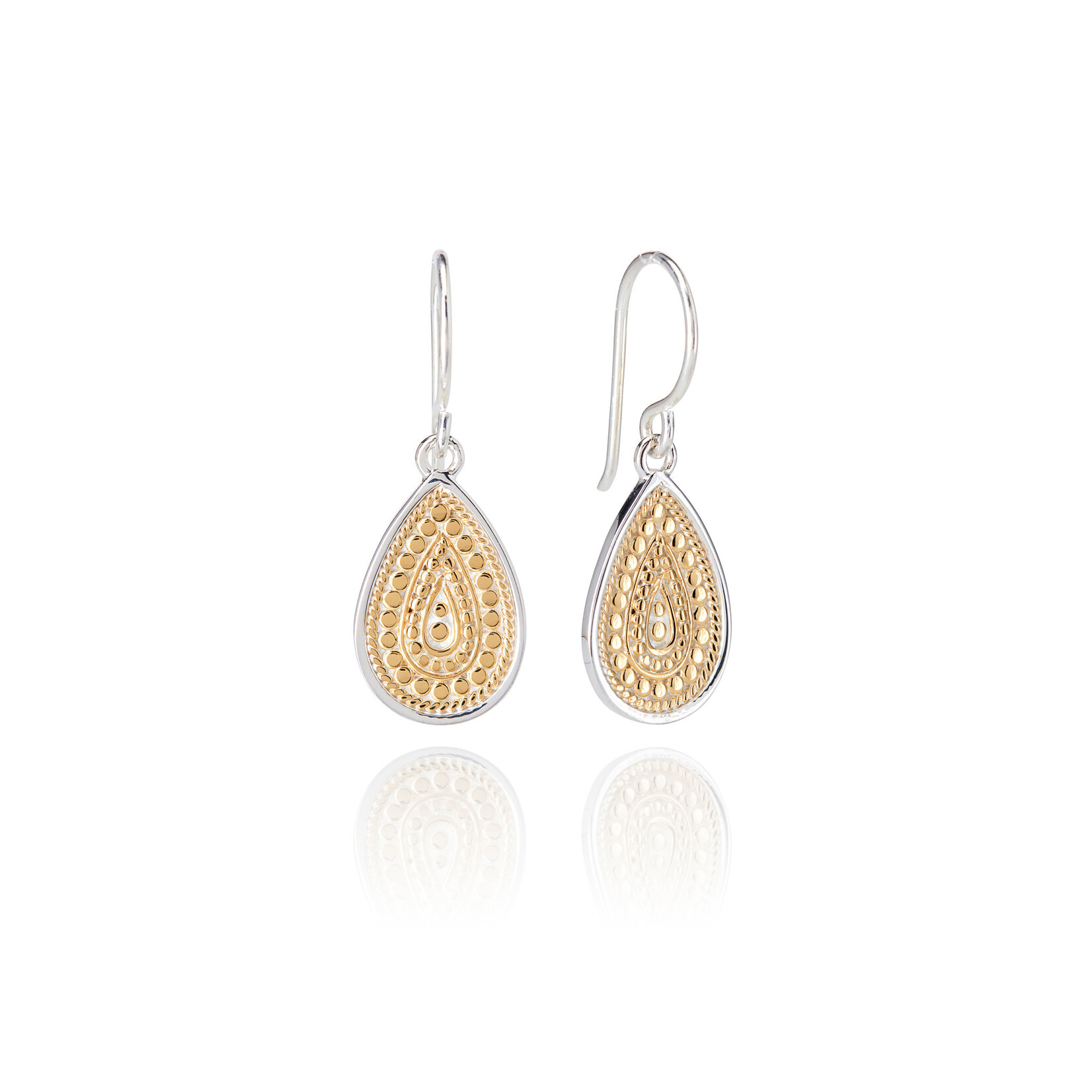 Sterling Silver & 18K Yellow Gold Classic Teardrop Earrings