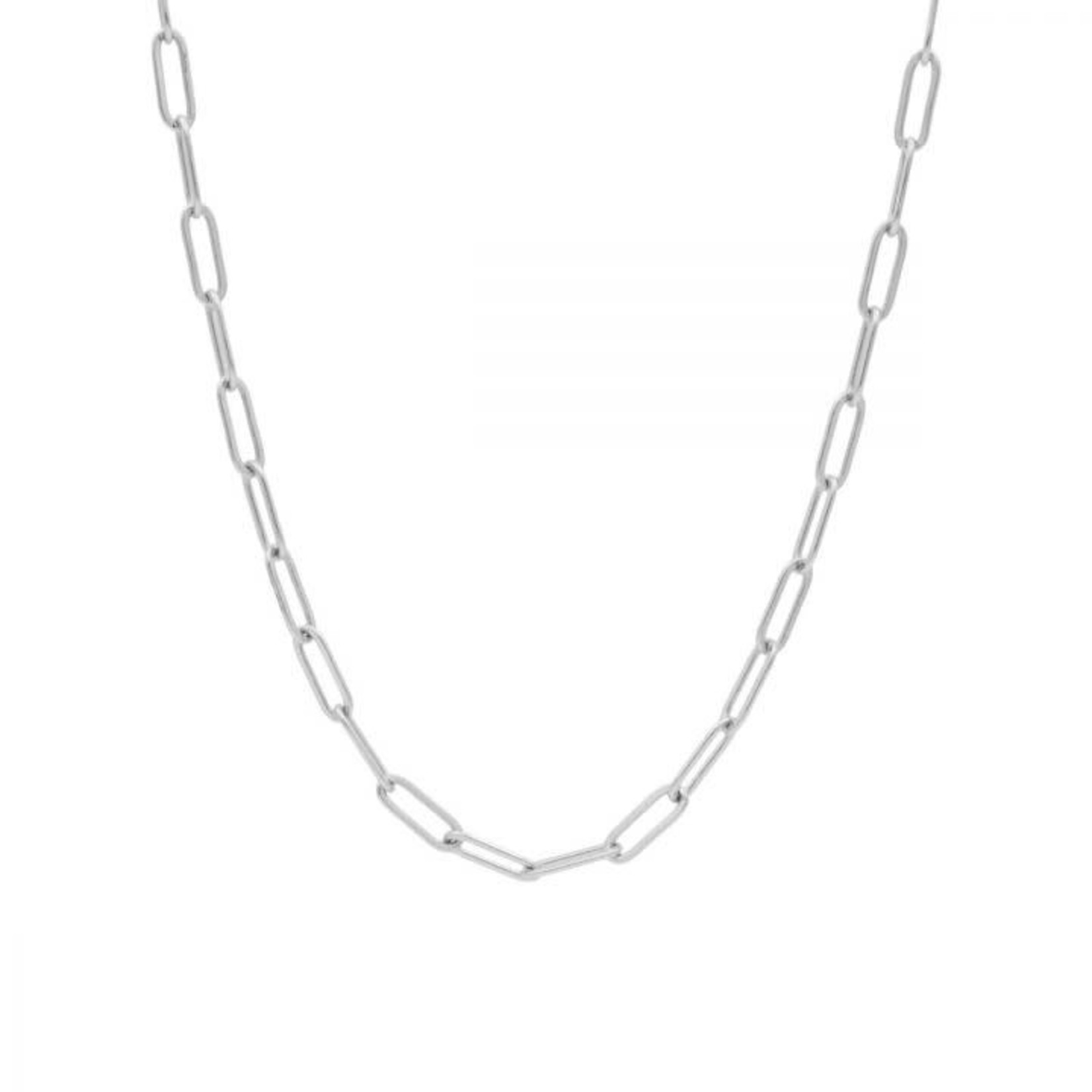 Sterling Silver Paperclip Chain 18"