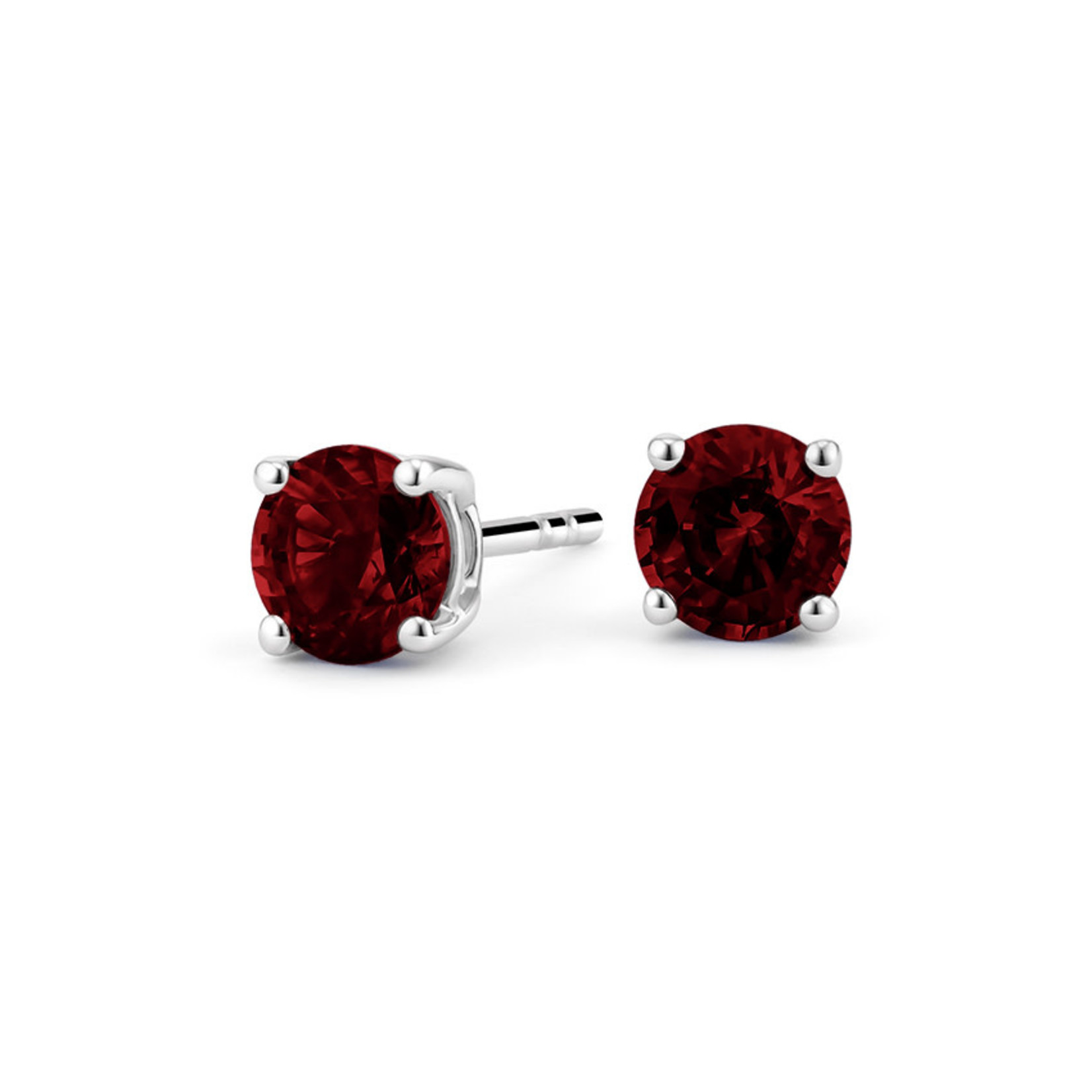 14KW Gold Ruby 0.69ctw Stud Earrings