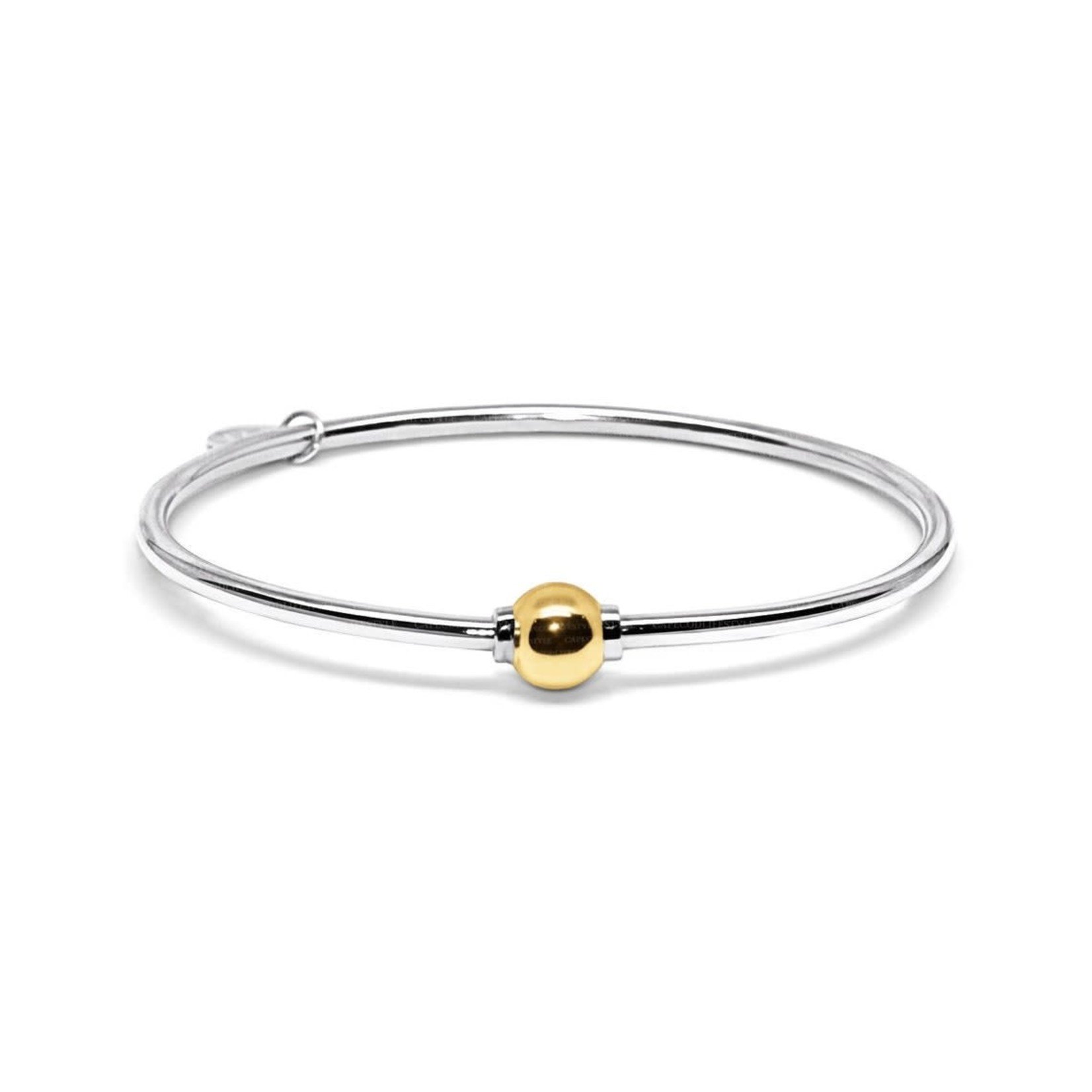 Sterling Silver 14K Yellow Gold Cape Cod Bracelet