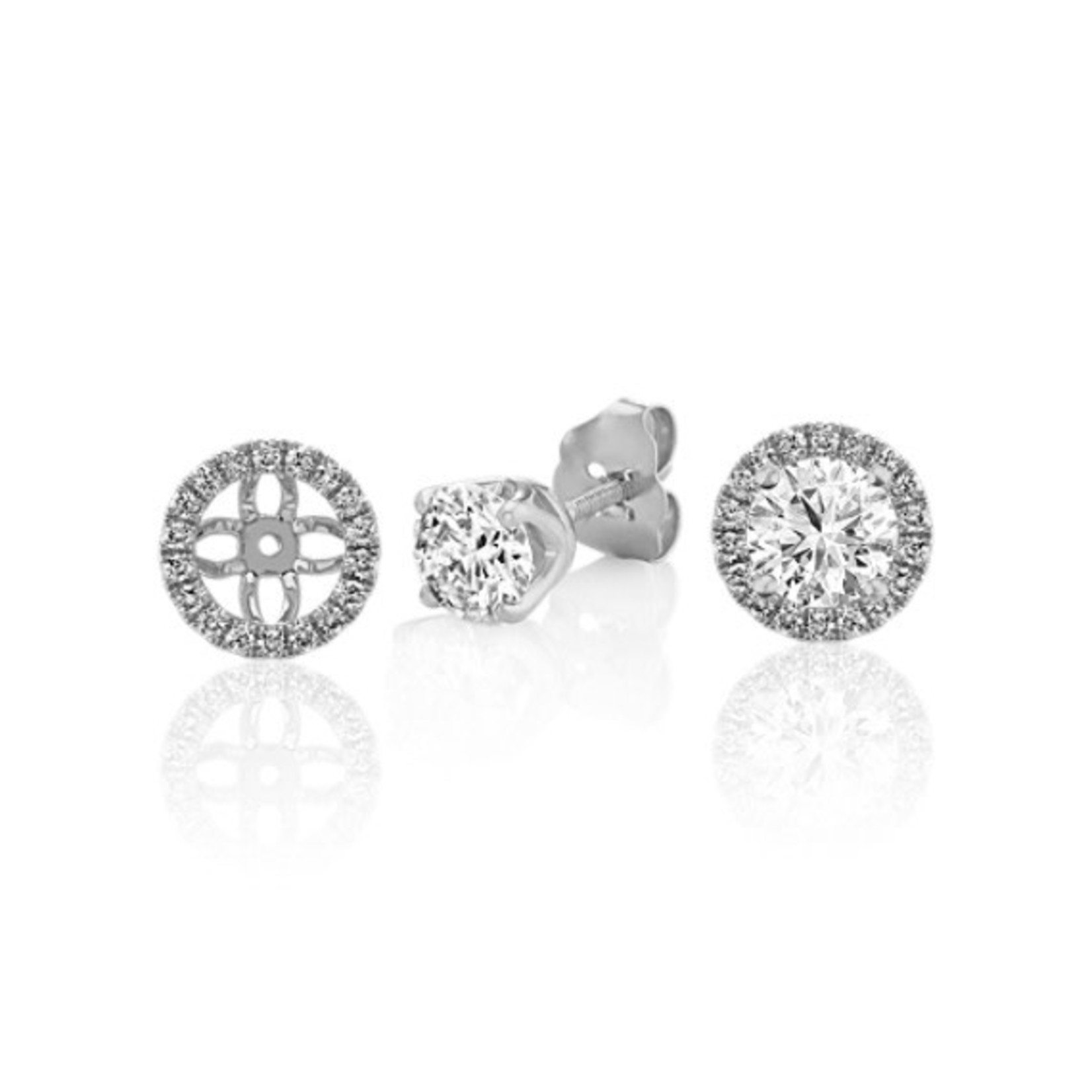 1 Carat Diamond Earring Jackets