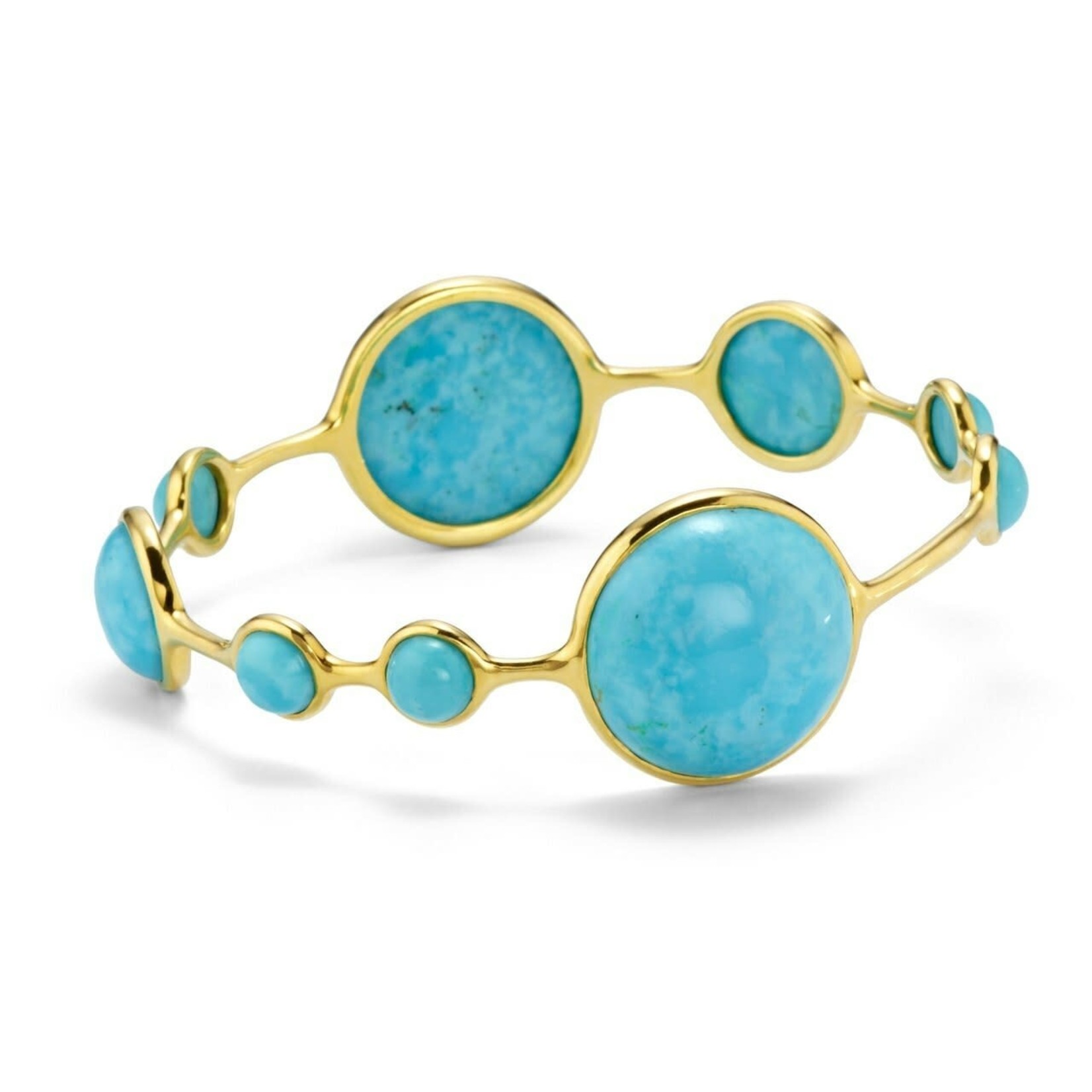 18KY Gold Turquoise Lollipop Bangle by IPPOLITA