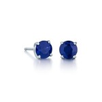 14KW Gold Blue Sapphire 0.78ctw Stud Earrings
