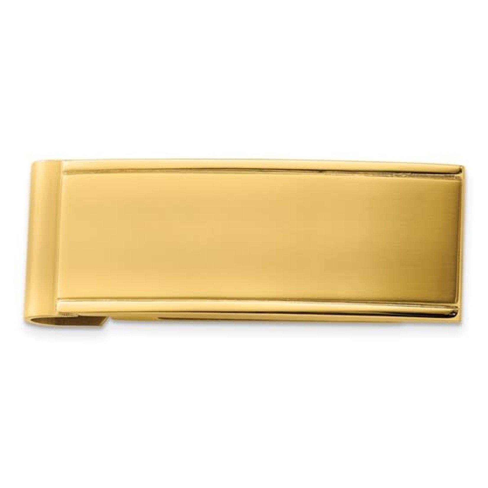 Stainless Steel Golden Engravable Money Clip