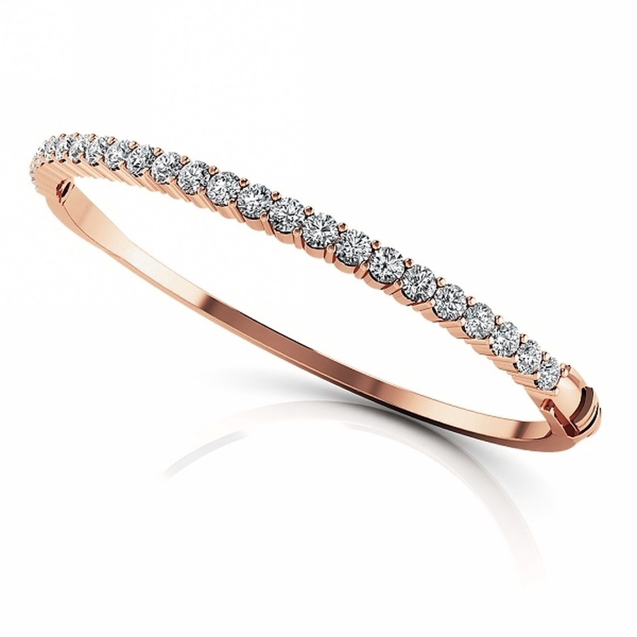 ㊲SWAROVSKI pinkgold bangle-