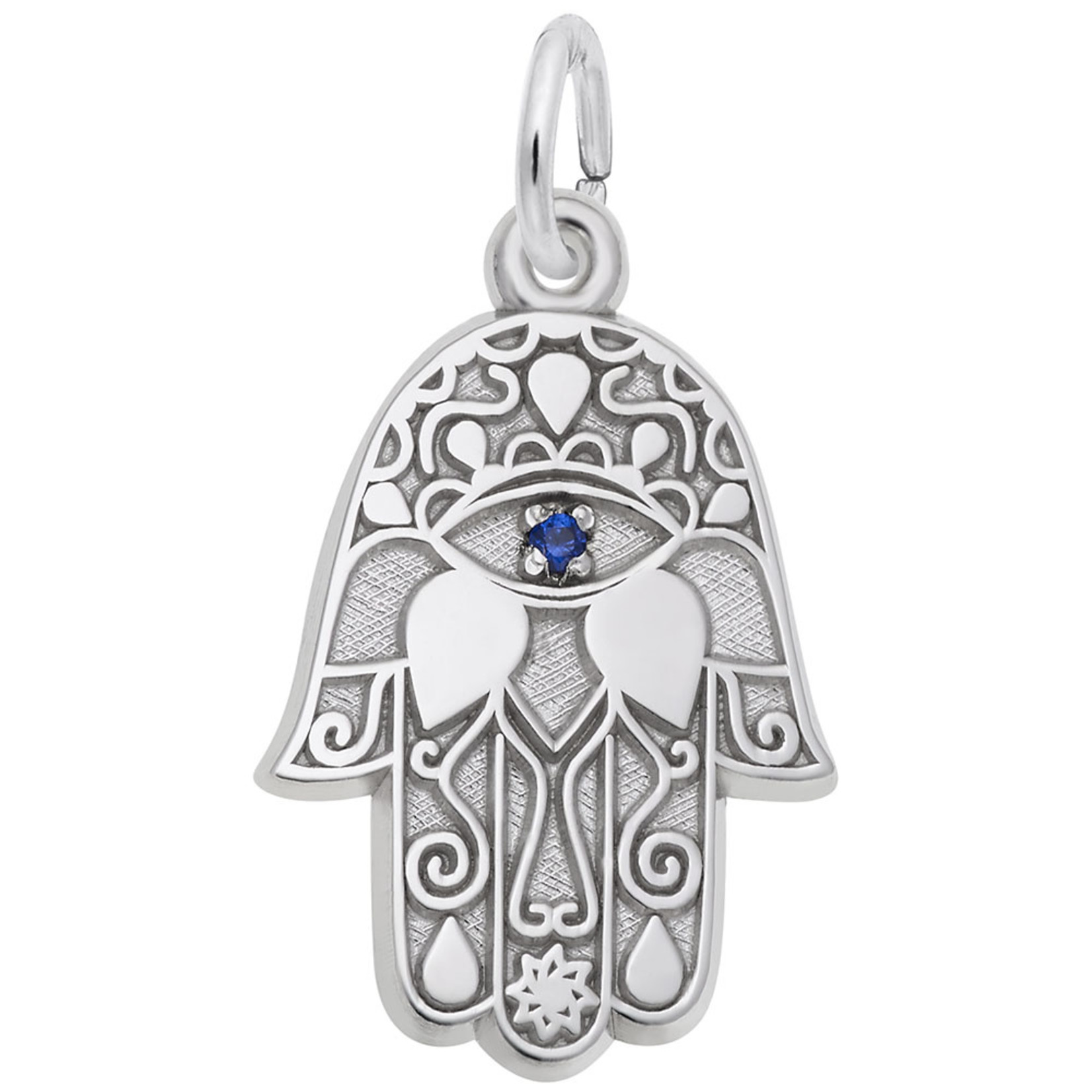 Sterling Silver Hamsa Pendant Charm