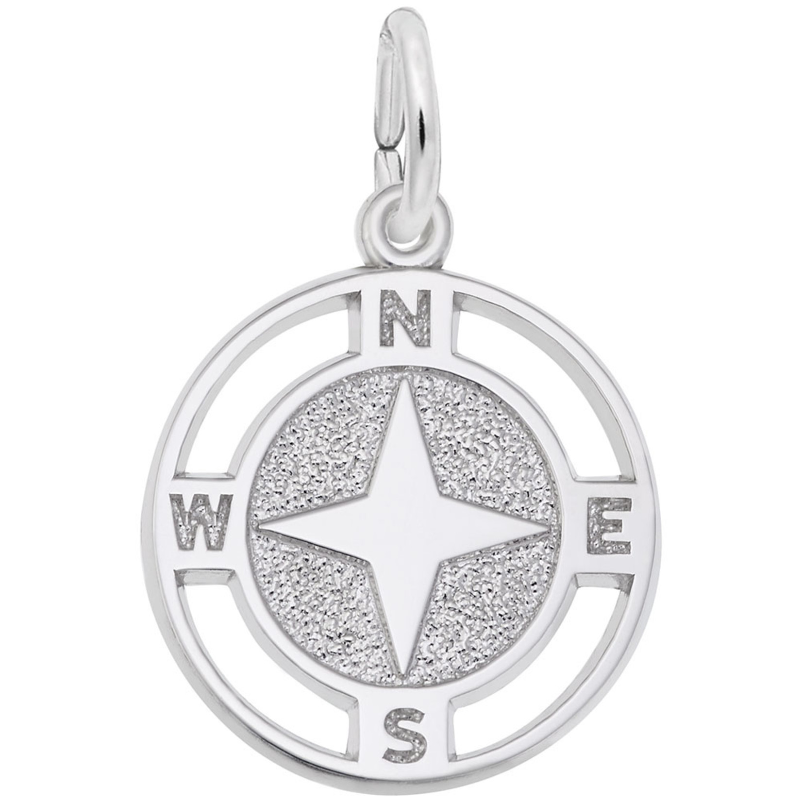 Sterling Silver Nautical Compass Charm