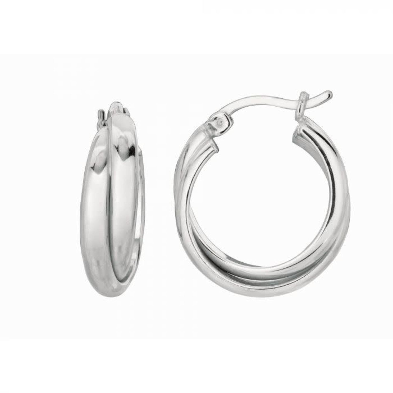 Sterling Silver Double Twist Earrings