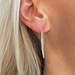 14KY Gold Diamond Threader Drop Earrings