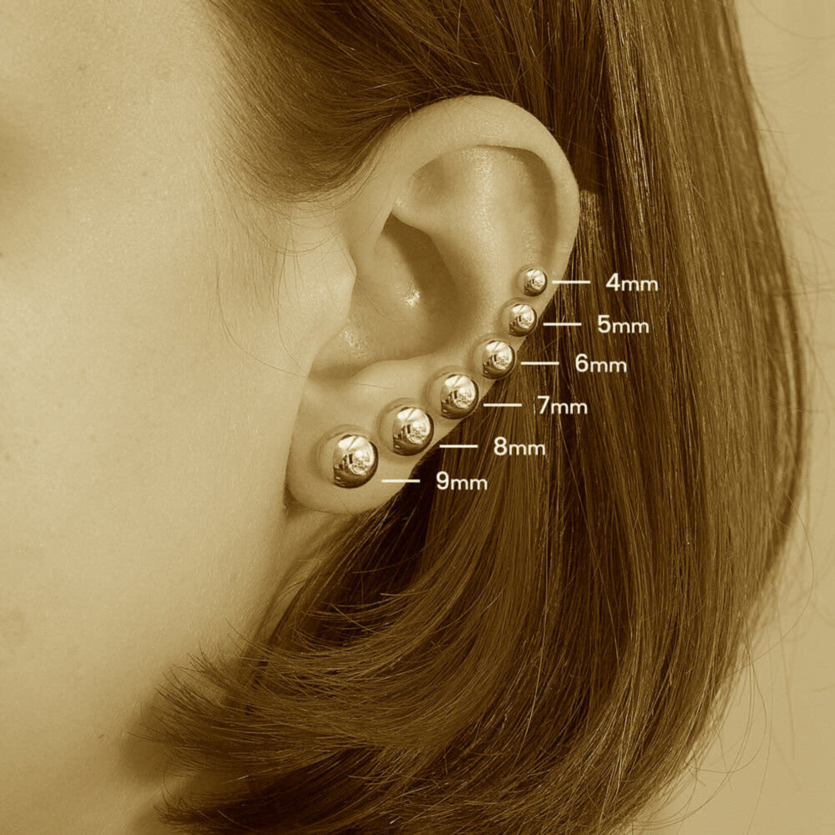 14KW Akoya Cultured Pearl 7mm & Diamond 0.05ctw Stud Earrings