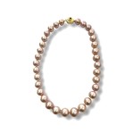 South Sea Pink Cultured Pearl Strand