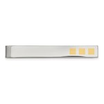 Stainless Steel & 14K Yellow Gold Tie Bar