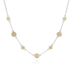 Sterling Silver & 18K Yellow Gold Classic Station Necklace