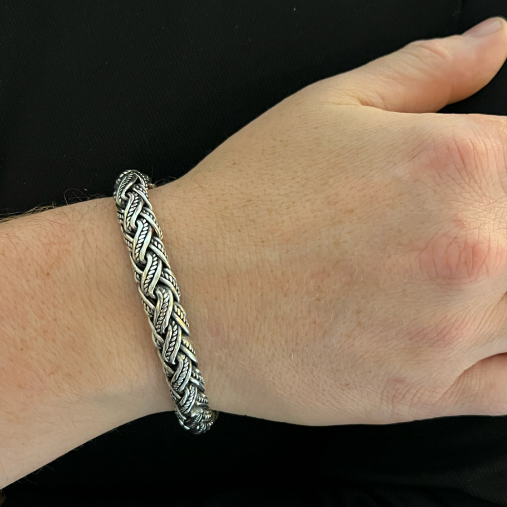 Sterling Silver Rope Weave Bracelet
