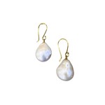 18K Yellow Gold Baroque South Sea Pearl Drop Earrings