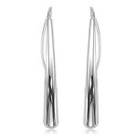 Sterling Silver Linear Tube Wire Earrings