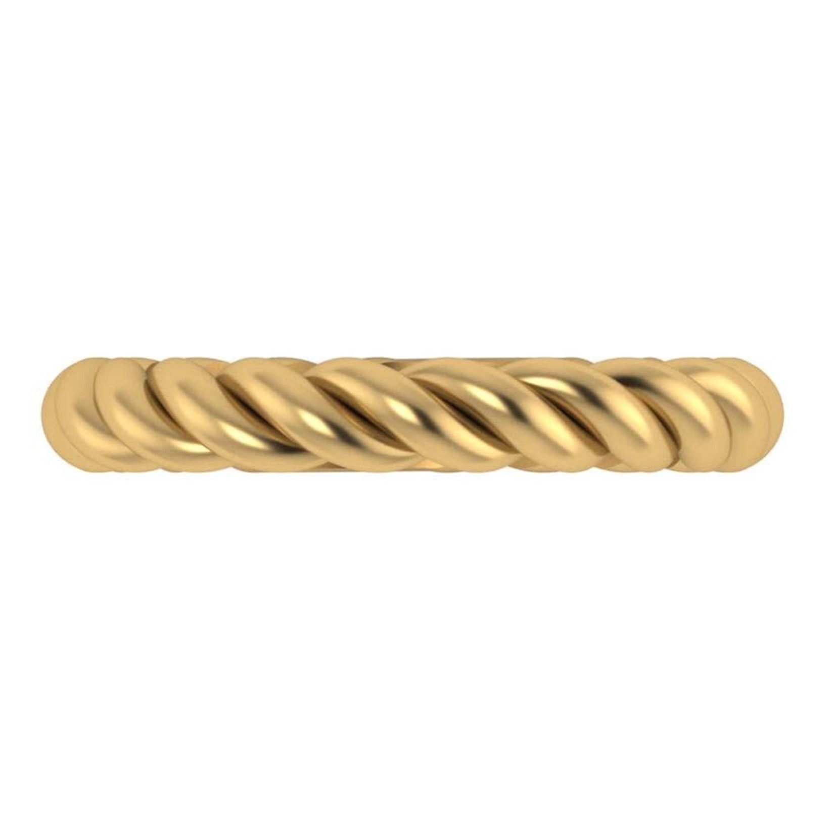 14K Yellow Gold Twisted Rope Band