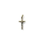 14K Yellow & White Gold Petite Crucifix