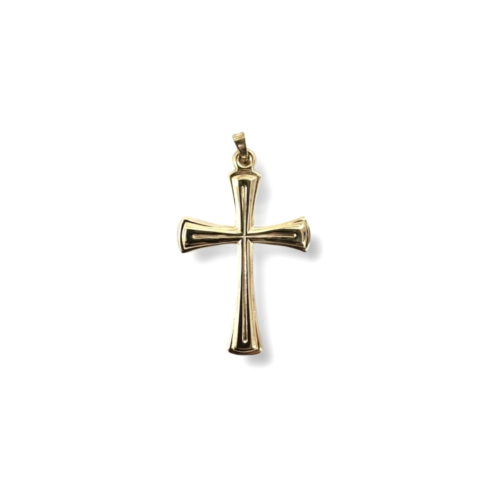 14K Yellow Gold Latin Cross