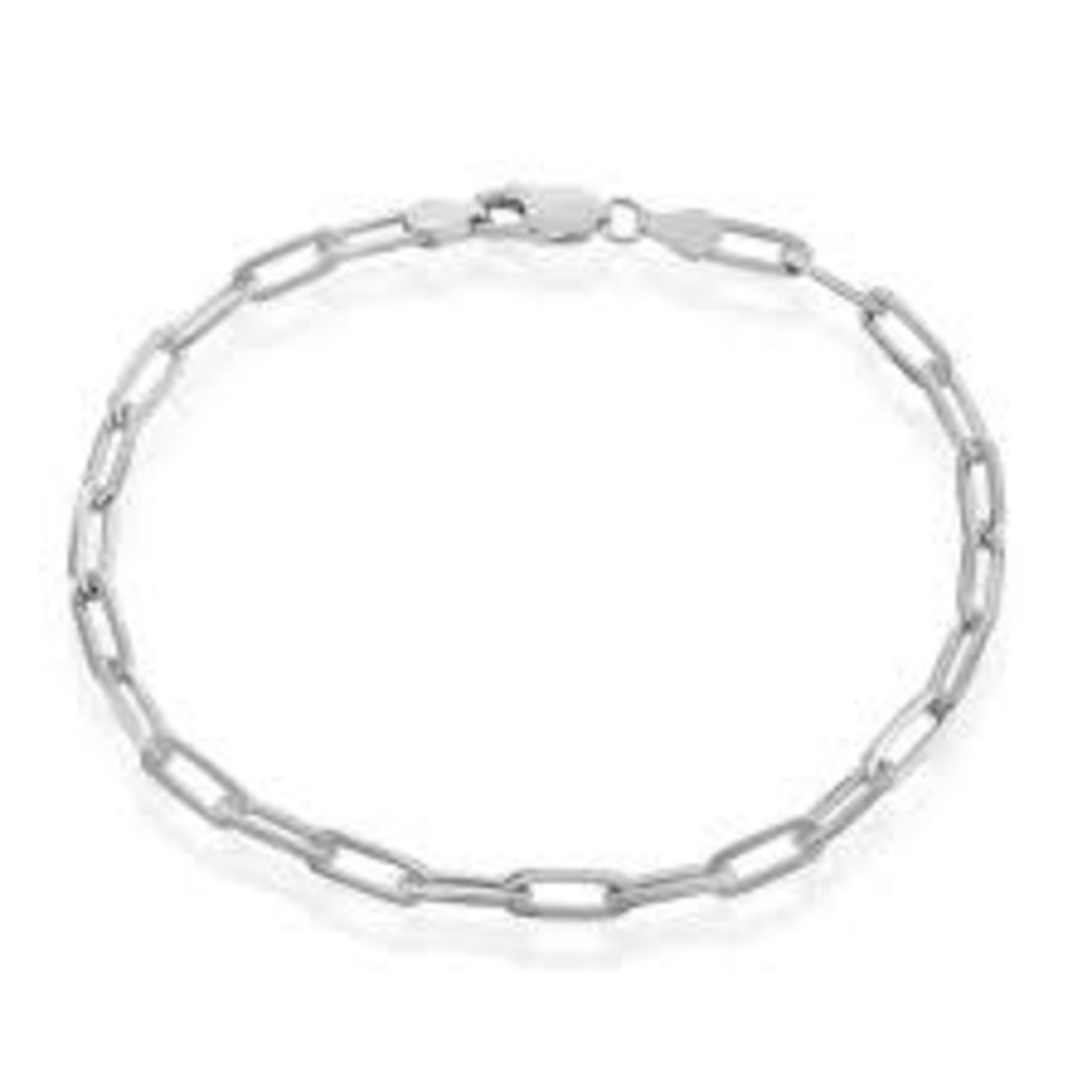 Sterling Silver Paperclip Chain Bracelet