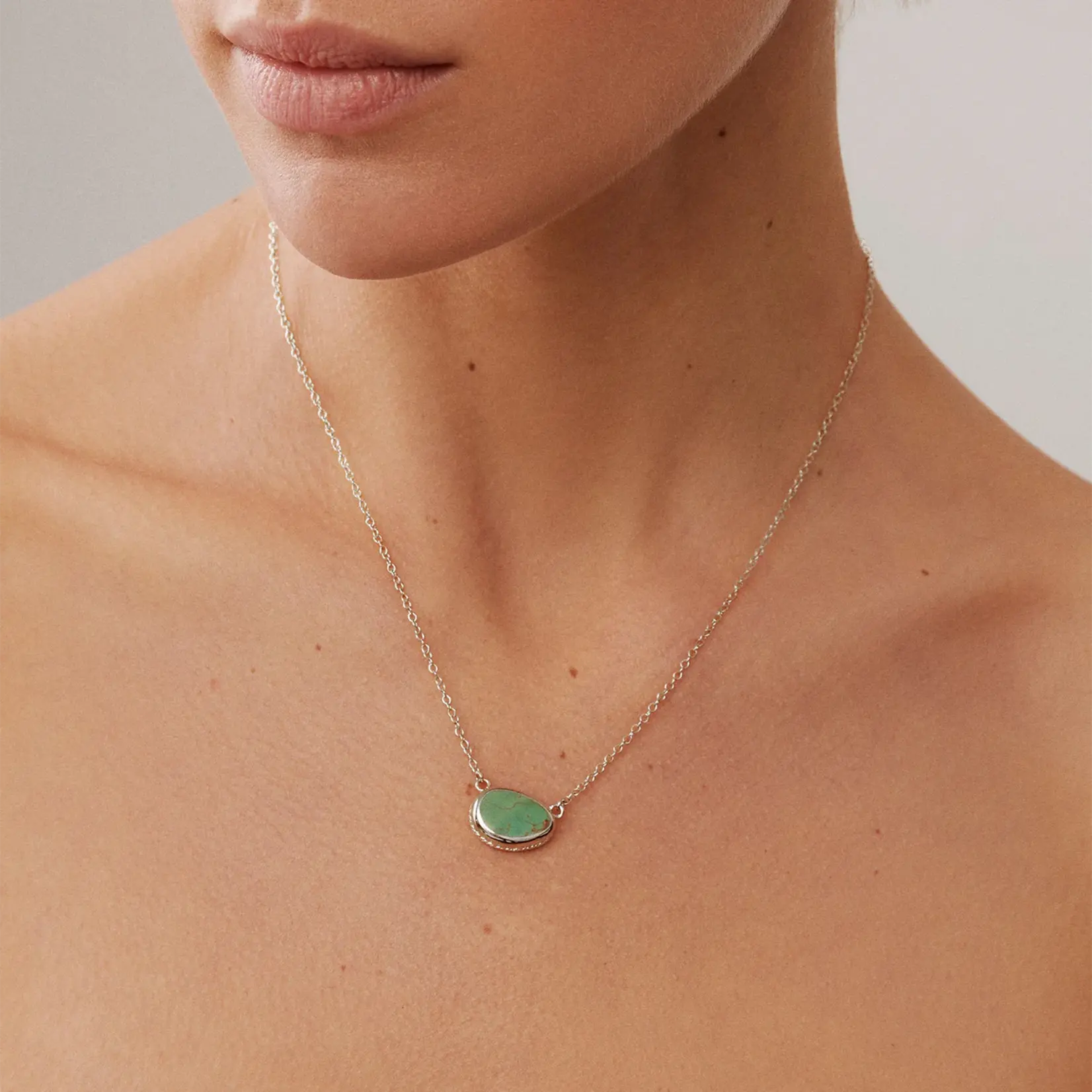 Asymmetrical Turquoise Necklace