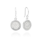 Sterling Silver Classic Circle Drop Earrings