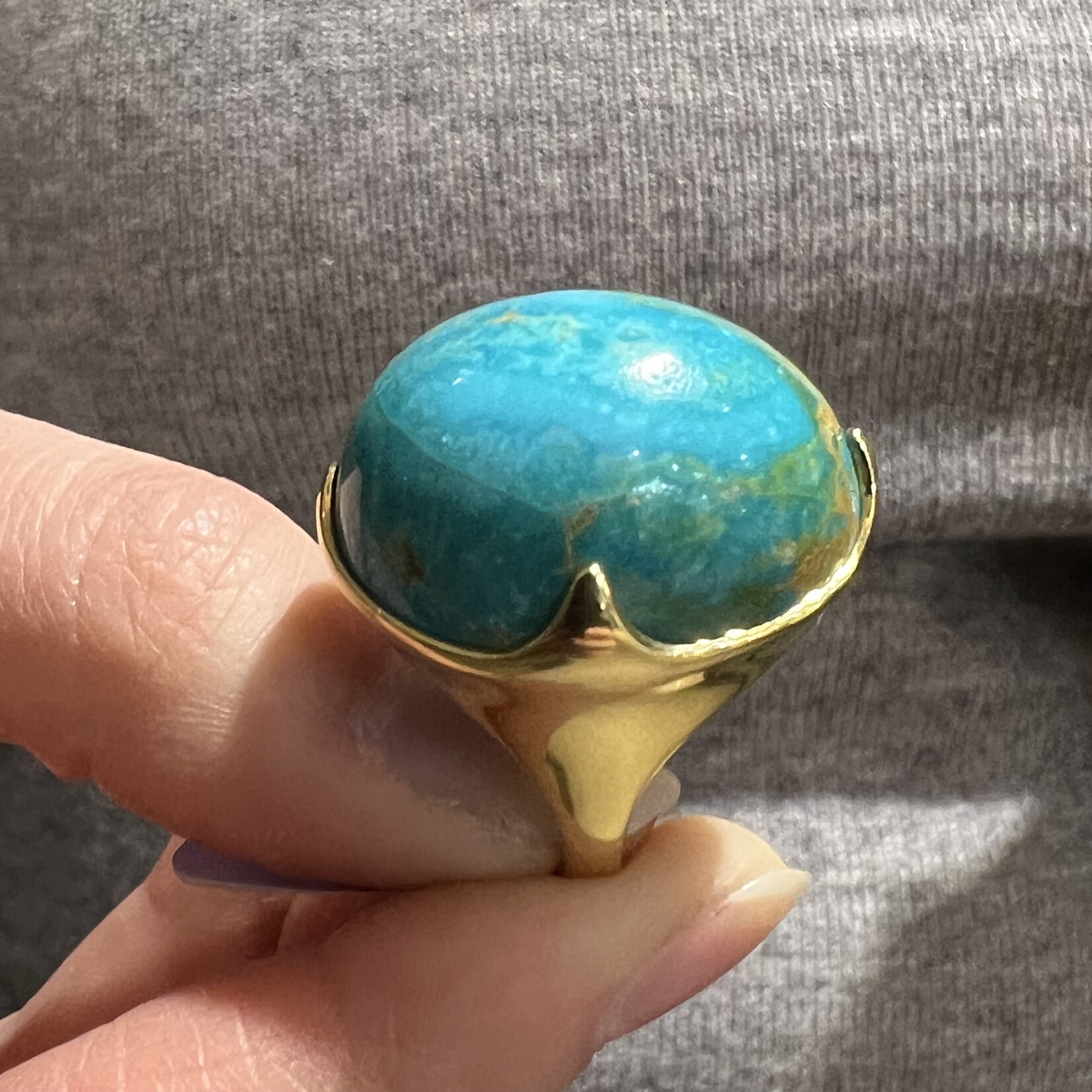 18K Yellow Gold Turquoise Ring by IPPOLITA