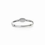 Sterling Silver Oval Monogram Engravable Bangle