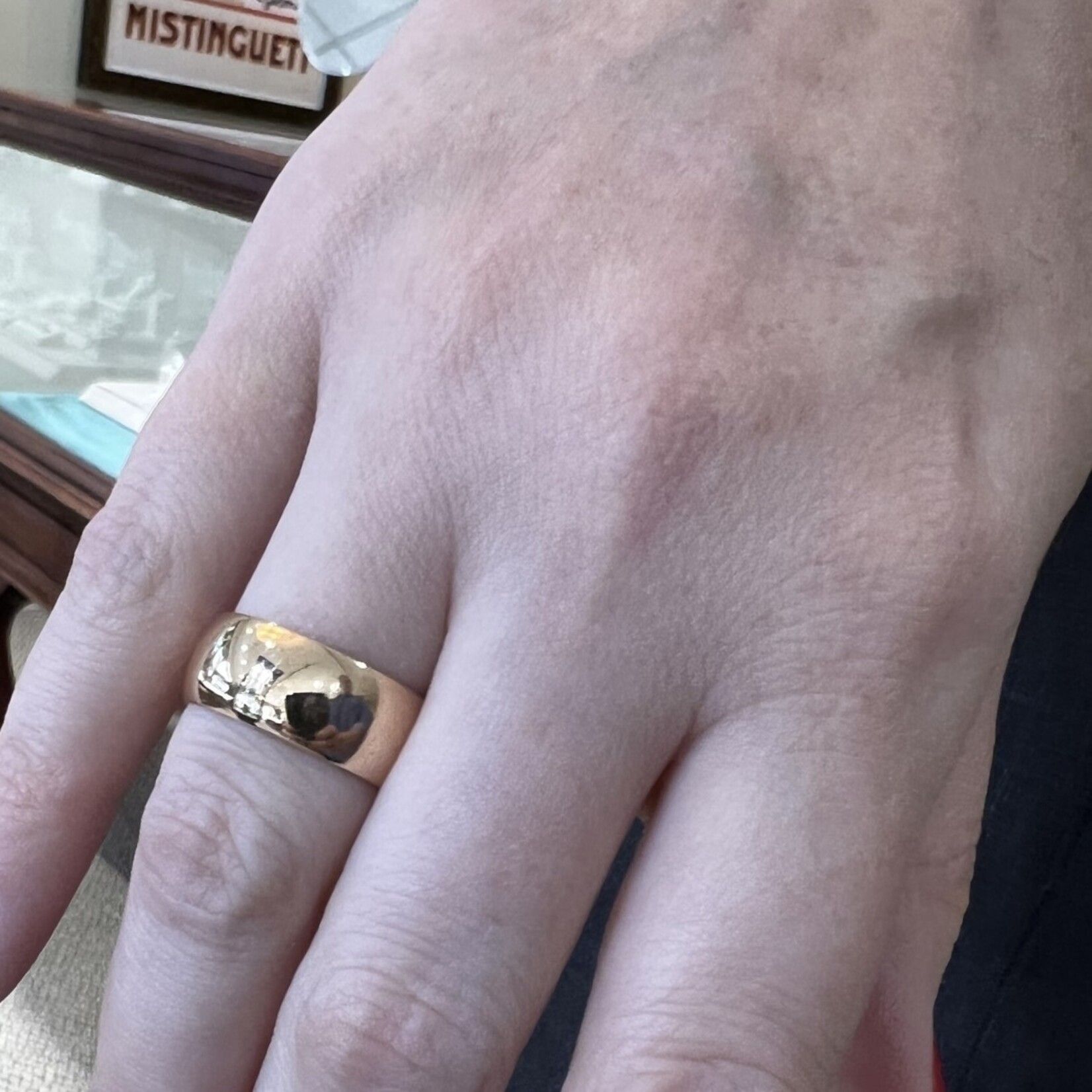 14K Rose Gold 8mm Band