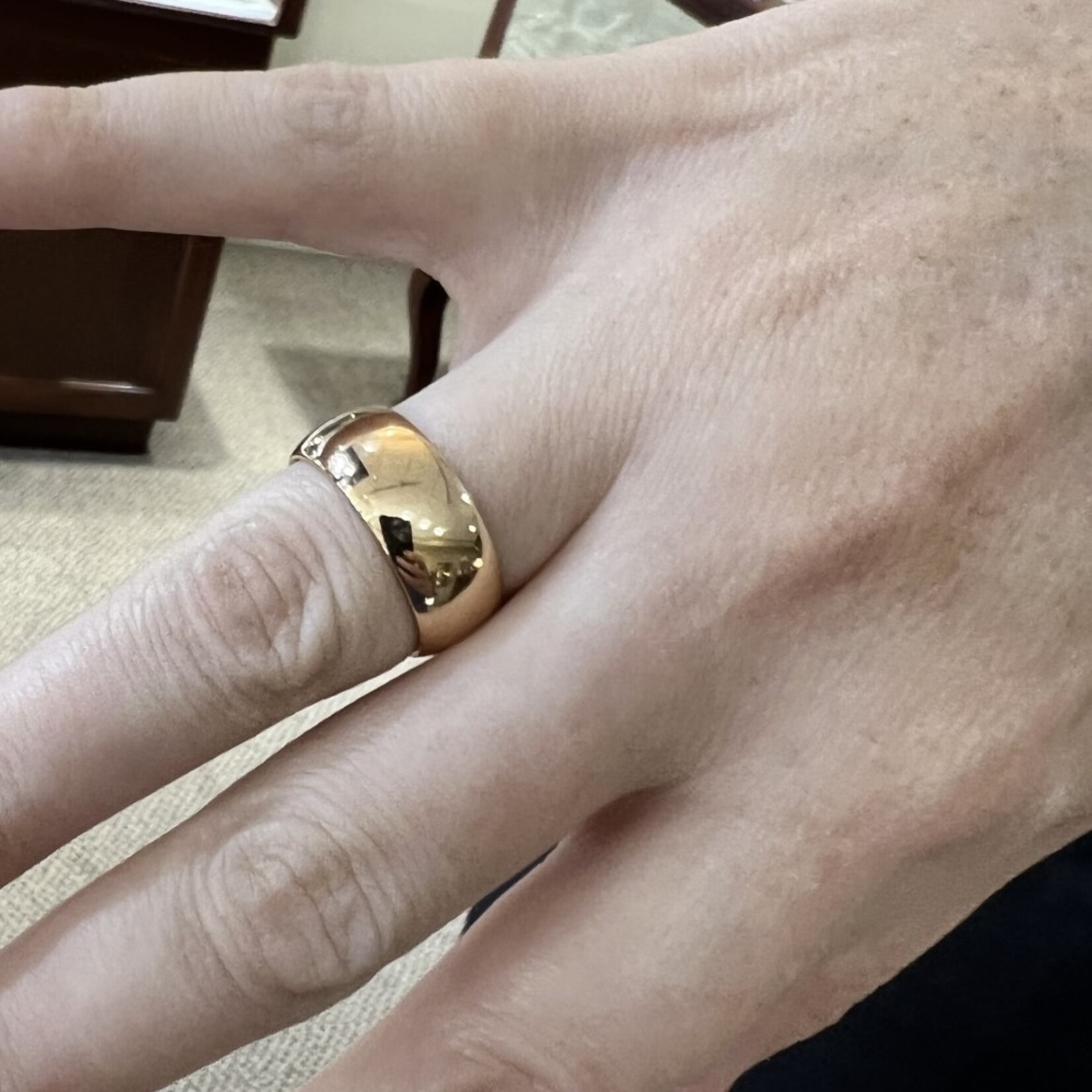 14K Rose Gold 8mm Band