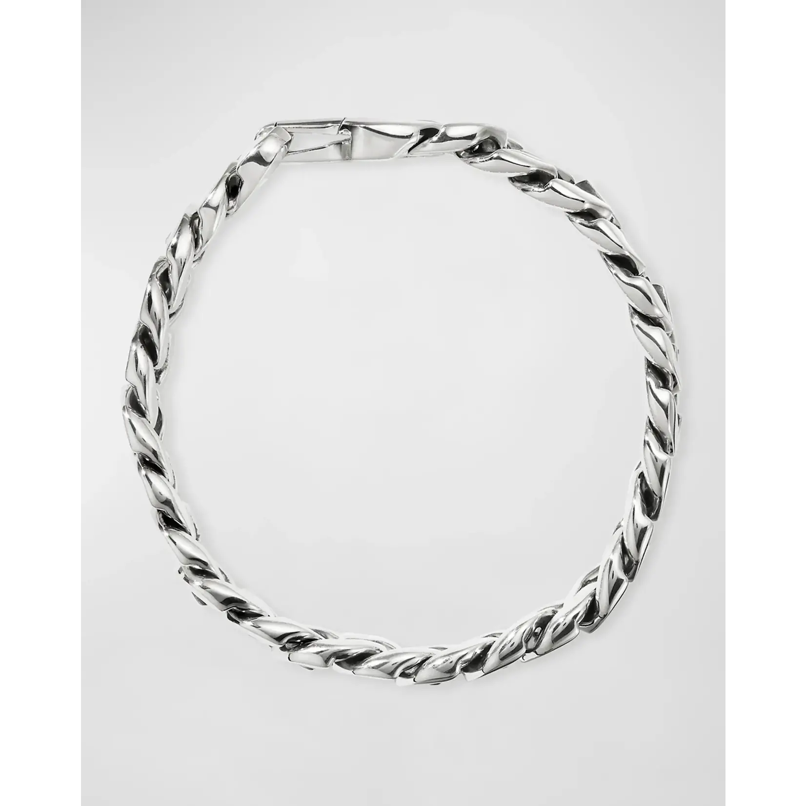 Sterling Silver David Yurman Curb Link Chain Bracelet