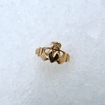 14K Yellow Gold Claddagh Ring