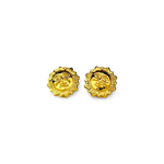 18K Yellow Gold Sun Stud Earrings