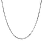 14K White Gold 7 1/3 Carat Lab Diamond Tennis Necklace