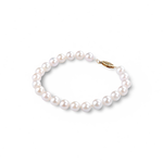 14K Yellow Gold 7.5mm Cultured Akoya Pearl Bracelet