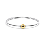Sterling Silver 14KY Gold Baby Cape Cod Bracelet