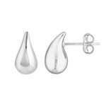 Sterling Silver Teardrop Stud Earring