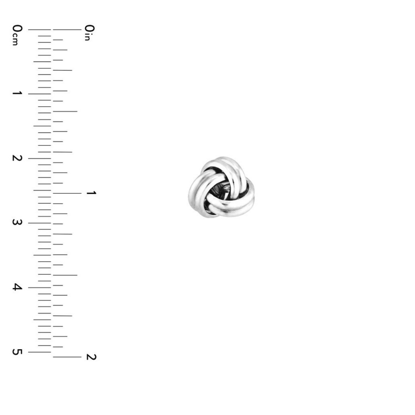 Sterling Silver Love Knot Stud Earrings