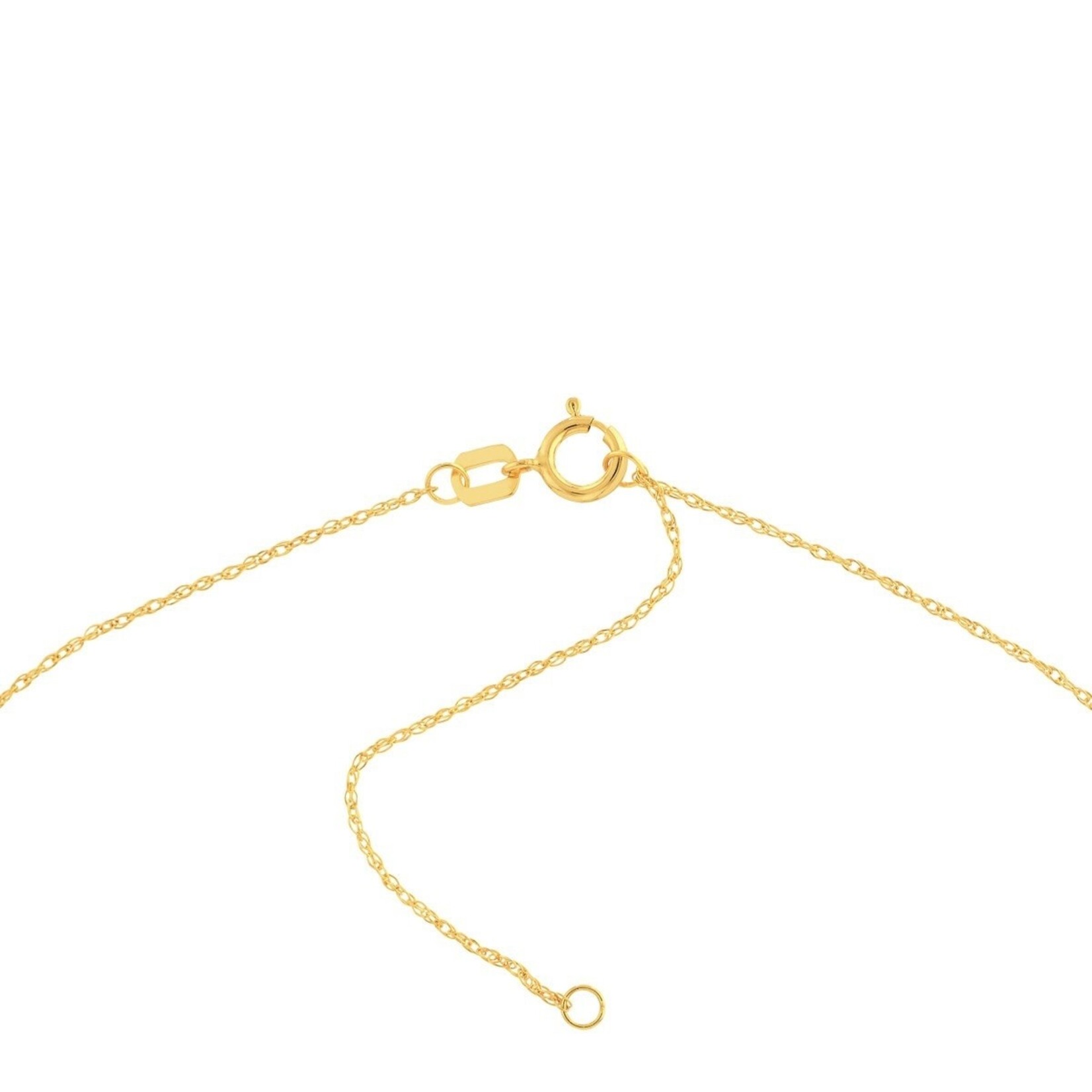 14K Yellow Gold Small Disc Necklace