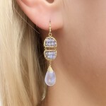 Michelle Pressler 14K Yellow Gold Filled Tanzanite Earrings