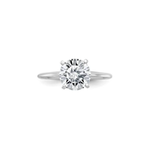 14K White Gold 1.20 Carat Lab Grown Solitaire Engagement Ring