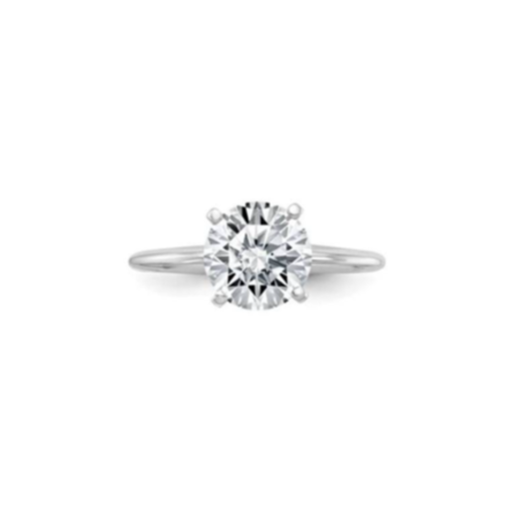 14K White Gold 1.20 Carat Lab Grown Solitaire Engagement Ring